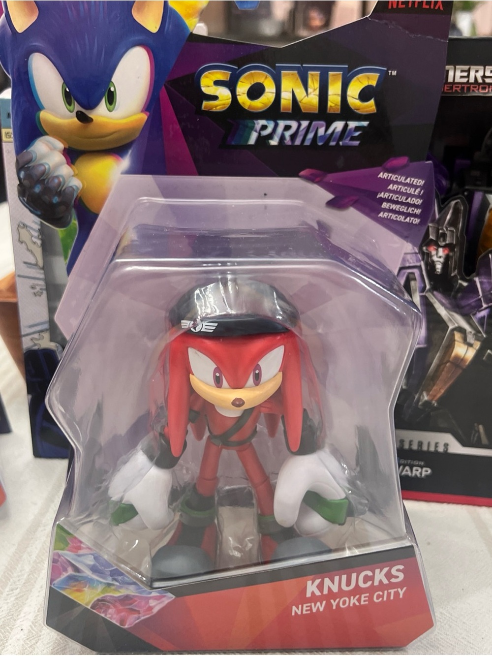 Netflix Sonic Prime Packaging - Purple with Yellow Logo